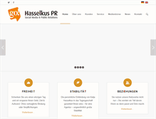 Tablet Screenshot of hasselkus-pr.com